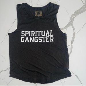 Spiritual Gangster Black Tank Top